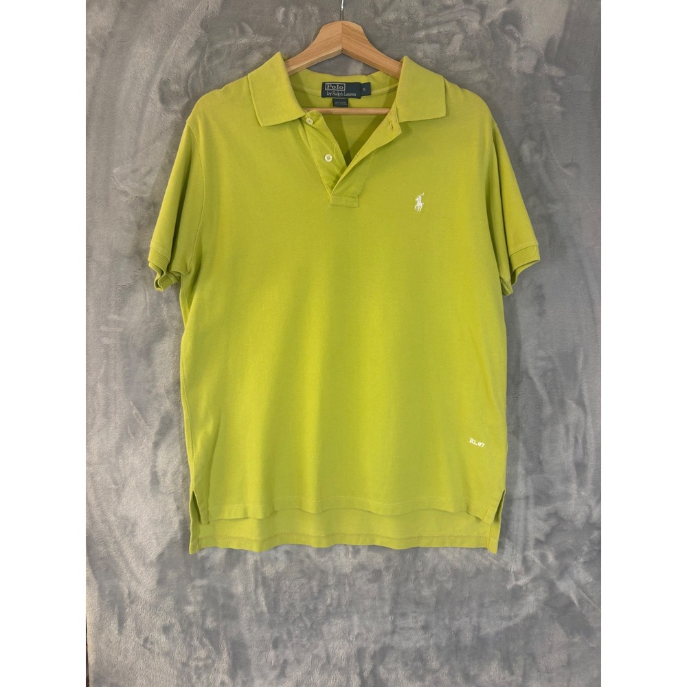 Vintage Y2k 2007 Polo Ralph Lauren Lime Green Shirt S Preppy Casual Pony